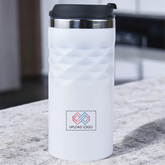 Trendy Stainless Steel Double Wall Travel Mug (300 ml) White